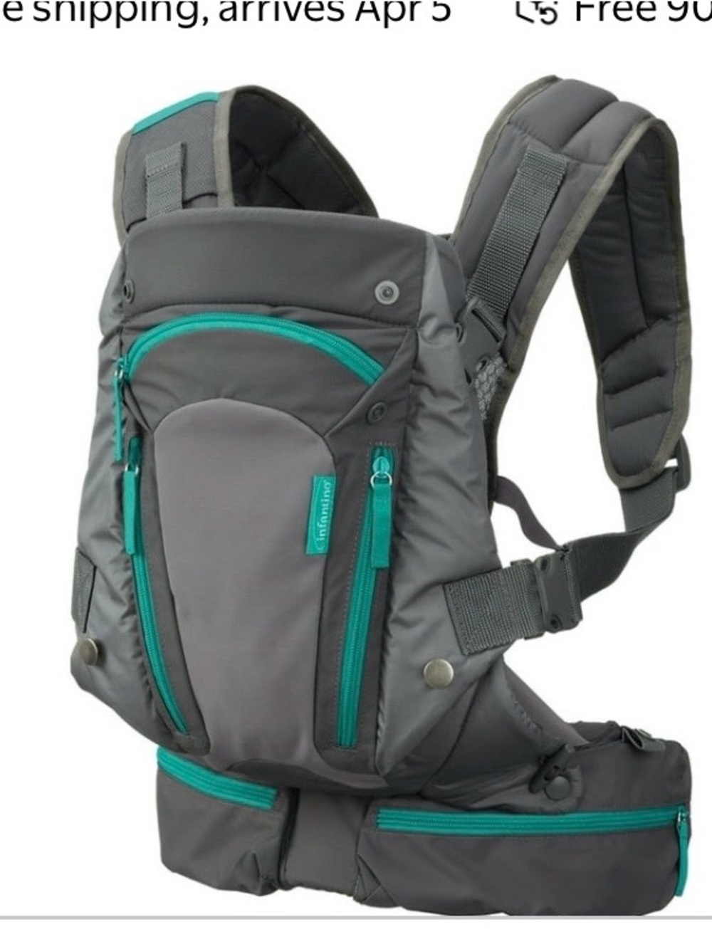 Infantino Carry On multi pocket 4 position Preowned